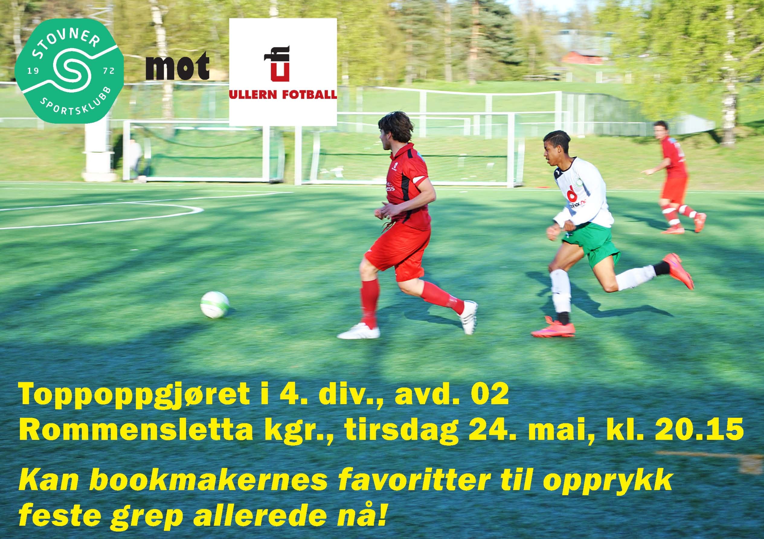 Hvordan ender toppoppgjøret Stovner SK – Ullern IF 2?